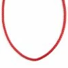 Collin Rowe 5 mm Red Leather Woven Necklace 1 Collin Rowe 5 mm Red Leather Woven Necklace -MEN NECKLACES shop 7 3 3 95