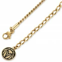 Lucleon Icarus | Gold-Tone Armor Plating Dog Tag Box Chain Necklace -MEN NECKLACES shop 7 4.a99f6c0fef814e4a13c804bcea19e889