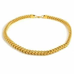 Fort Tempus 10 mm Gold-Tone Cuban Chain Necklace