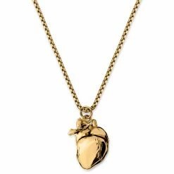Otsu Egan | Gold-Tone Heart Box Chain Necklace