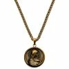 Lucleon Sanctus | Vintage Gold-Tone Virgin Mary Wheat Chain Necklace -MEN NECKLACES shop 8 1 3e63cbb780b79161bcf5ce945d5e2a2f