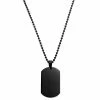 Lucleon Black Stainless Steel Dog Tag Ball Chain Necklace -MEN NECKLACES shop 8 1 bd43b30a6b5dd056da453b25f9f6c0cb