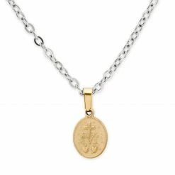 Fort Tempus Immaculate Heart of Mary Gold-Tone Pendant & Necklace -MEN NECKLACES shop 8 2.735abf50f1bb229c5a45db724196ecb2