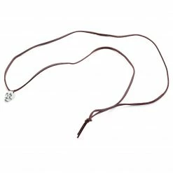 Lucleon Silver-Tone Skull Leather Iconic Necklace -MEN NECKLACES shop 8 3