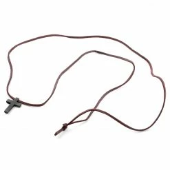 Lucleon Iconic | Brown Leather With Black Stainless Steel Cross Necklace 9 Lucleon Iconic | Brown Leather With Black Stainless Steel Cross Necklace -MEN NECKLACES shop 8 3 1 187