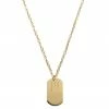Lucleon Gold-Tone Dog Tag Cable Chain Necklace -MEN NECKLACES shop 9 1.833f694adb9e1f78185125b777af7f9c