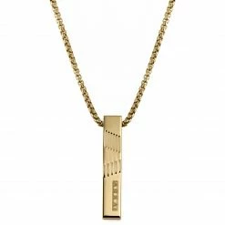 Arkai Rico | Gold-Tone Rectangular Box Chain Necklace