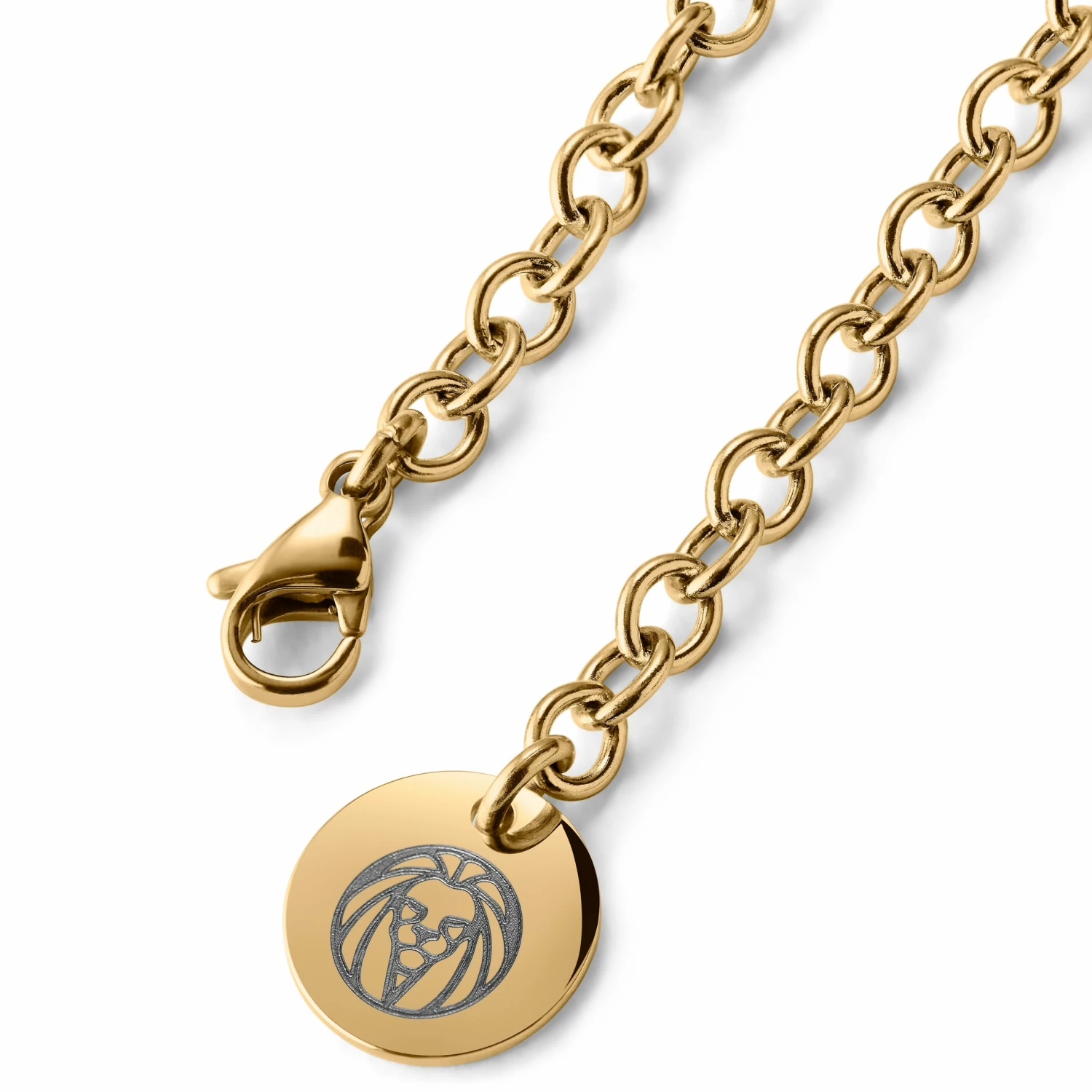 Lucleon Gold-Tone With ID Dog Tag Cable Chain Necklace 6 Lucleon Gold-Tone With ID Dog Tag Cable Chain Necklace - Image 4