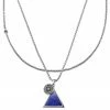 Arkai (Orisun) | Silver-Tone Stainless Steel & Lapis Lazuli Necklace Layering Set