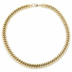 Lucleon 12 mm Gold-Tone Cuban Chain Necklace 7 Lucleon 12 mm Gold-Tone Cuban Chain Necklace -MEN NECKLACES shop abiuyigiy