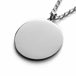 Lucleon Silver-Tone Stainless Steel Viking Coin Cable Chain Necklace -MEN NECKLACES shop asger 3