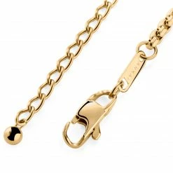 Arkai Atlas | Gold-tone Steel Arrow Pendant Necklace -MEN NECKLACES shop atl lockg1