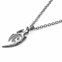 Lucleon Silver-Tone Stainless Steel Tribal Cable Chain Necklace -MEN NECKLACES shop chgtgluh