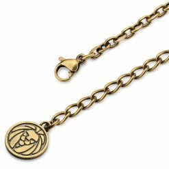 Lucleon Obelius | Vintage Gold-Tone Pegasus & Silver-Tone Atlantis Trident Cable Chain Necklace -MEN NECKLACES shop dodajovo1 1 1