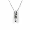 Fort Tempus Silver-Tone Stainless Steel Skulls Pattern Bullet Cable Chain Necklace -MEN NECKLACES shop dodningehoved patron stalhalskade 1