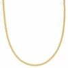 Lucleon 1/5" (4 mm) Gold-Tone Curb Chain Necklace -MEN NECKLACES shop g ne 4mm 1 4 1
