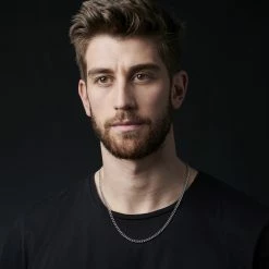 Lucleon 6 mm Silver-Tone Stainless Steel Curb Chain Necklace -MEN NECKLACES shop jwm megashoot 1 15175 2