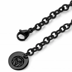Lucleon Gunmetal Stainless Steel With ID Dog Tag Cable Chain Necklace 10 Lucleon Gunmetal Stainless Steel With ID Dog Tag Cable Chain Necklace -MEN NECKLACES shop llcharmblack2 3