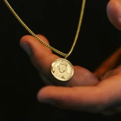 Lucleon Iconic | Gold-Tone Hindu Curb Chain Necklace -MEN NECKLACES shop modelpic 14547 1