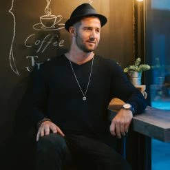 Lucleon Iconic | Silver-Tone Stainless Steel Hindu Curb Chain Necklace 13 Lucleon Iconic | Silver-Tone Stainless Steel Hindu Curb Chain Necklace -MEN NECKLACES shop modelpic 14550