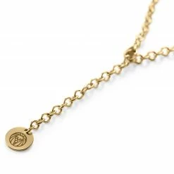 Lucleon Gold-Tone & Zirconia-Studded ID Dog Tag Cable Chain Necklace -MEN NECKLACES shop oeifhoshg