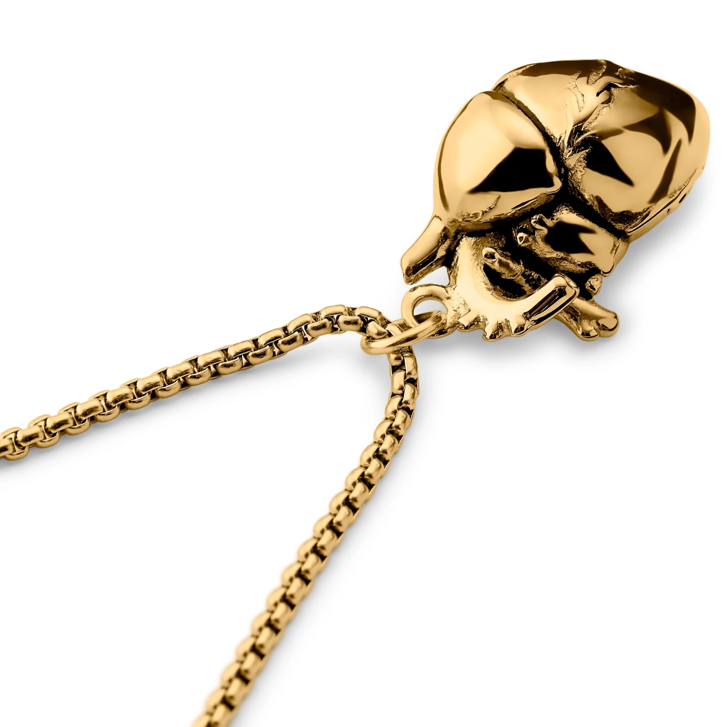 Otsu Egan | Gold-Tone Heart Box Chain Necklace 8 Otsu Egan | Gold-Tone Heart Box Chain Necklace - Image 6