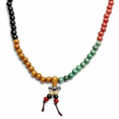 Collin Rowe Multicolor Wooden Beaded Necklace