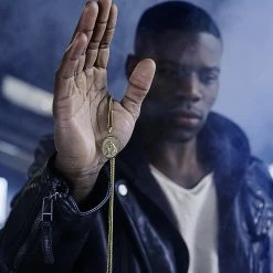 Lucleon Sanctus | Gold-Tone Immaculate Heart of Mary Wheat Chain Necklace -MEN NECKLACES shop rel coin 1x1 25154 1