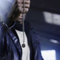 Lucleon Sanctus | Vintage Silver-Tone Stainless Steel Elizabeth II Wheat Chain Necklace 10 Lucleon Sanctus | Vintage Silver-Tone Stainless Steel Elizabeth II Wheat Chain Necklace -MEN NECKLACES shop rel coin 1x1 25156 2