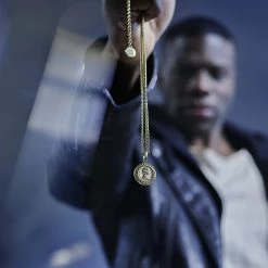 Lucleon Sanctus | Gold-Tone Elizabeth II Wheat Chain Necklace -MEN NECKLACES shop rel coin 1x1 25157 1