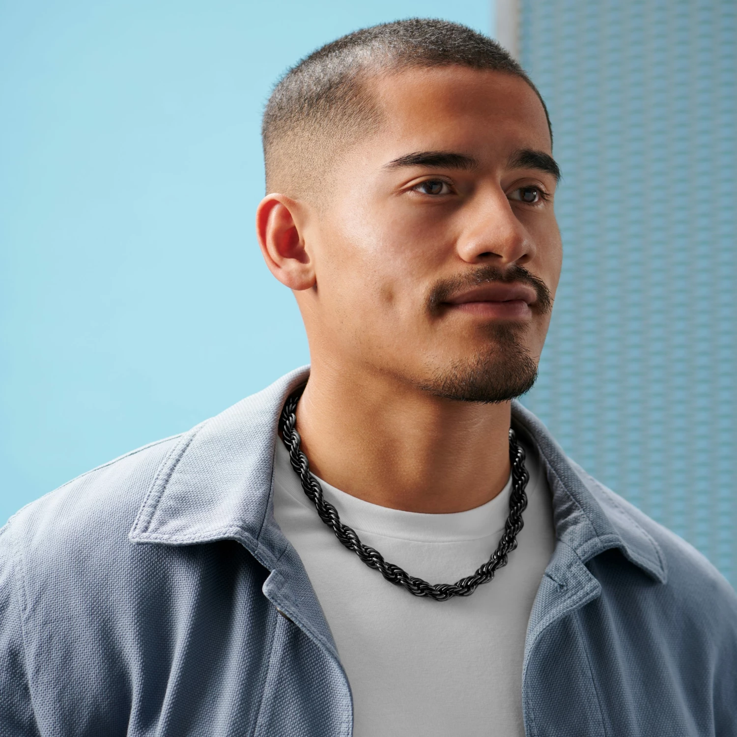 Lucleon Amager | 10 mm Gunmetal Stainless Steel Rope Chain Necklace 6 Lucleon Amager | 10 mm Gunmetal Stainless Steel Rope Chain Necklace - Image 4