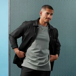 Lucleon Amager | 5 mm Silver-Tone Stainless Steel Smiley Curb & Cable Chain Necklace 12 Lucleon Amager | 5 mm Silver-Tone Stainless Steel Smiley Curb & Cable Chain Necklace -MEN NECKLACES shop rst acpa collectionpage silver 23059 bjarkejohansen 1