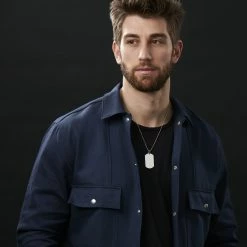 Lucleon Silver-Tone Stainless Steel Dog Tag Ball Chain Necklace 11 Lucleon Silver-Tone Stainless Steel Dog Tag Ball Chain Necklace -MEN NECKLACES shop rst megashoot n 5 19806