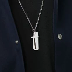 Fort Tempus Immanuel Cross & Dog Tag Necklace 10 Fort Tempus Immanuel Cross & Dog Tag Necklace -MEN NECKLACES shop rst megashoot n 8 17568