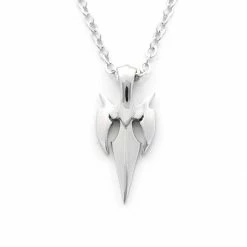 Fort Tempus Silver-Tone Stainless Steel Dagger Cable Chain Necklace