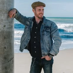 Lucleon Iconic | Brown Leather With Black Stainless Steel Cutout Necklace -MEN NECKLACES shop square 1 40