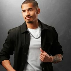 Arkai Silver-Tone Stainless Steel Skull Chain Necklace -MEN NECKLACES shop ste arkai ms 23344 bjarkejohansen 1 1 4