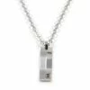 Lucleon Silver-Tone Stainless Steel Curved Plate Cable Chain Necklace -MEN NECKLACES shop todelt halskaede 1
